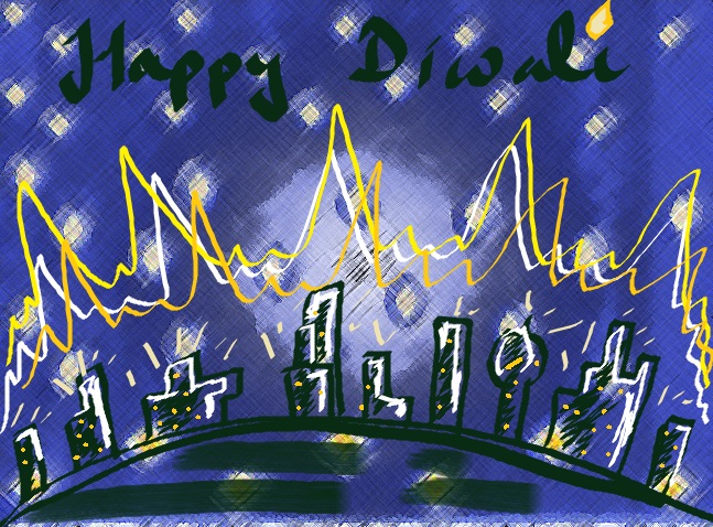 Of prosperity, happiness – Diwali, illustration
